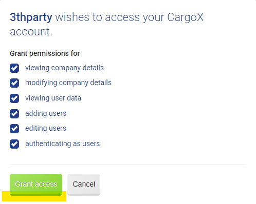 Create company step 3
